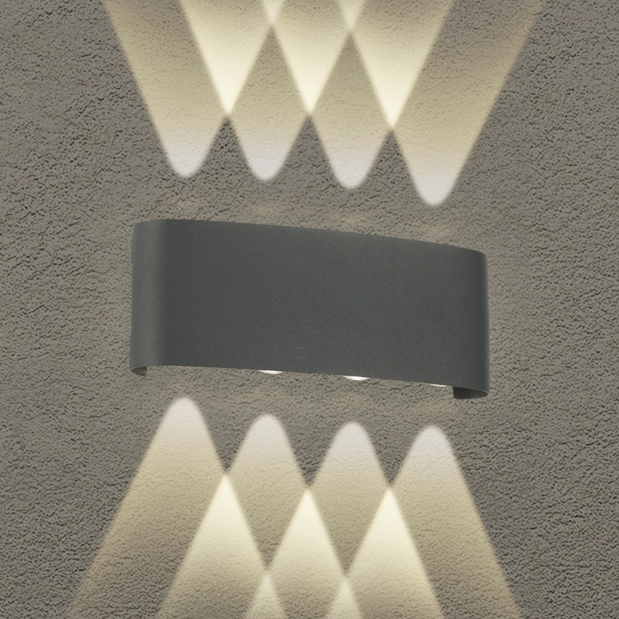 Brilagi - LED Venkovní nástěnné svítidlo FLAREBOX LED/8W/230V antracit IP65