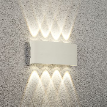 Brilagi - LED Venkovní nástěnné svítidlo FLAREBOX LED/8W/230V bílá IP65