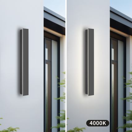 Brilagi - LED Venkovní nástěnné svítidlo LINEAR LED/12W/230V 4000K IP65 50 cm antracit