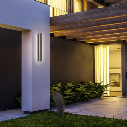 Brilagi - LED Venkovní nástěnné svítidlo LINEAR LED/12W/230V 4000K IP65 50 cm antracit