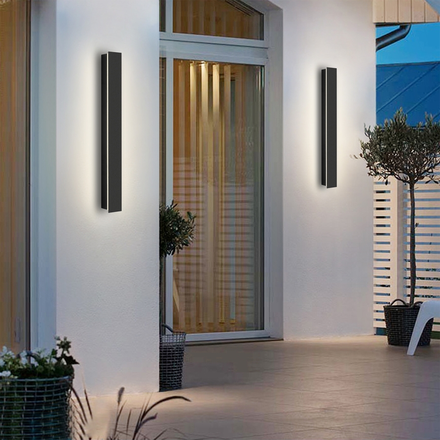 Brilagi - LED Venkovní nástěnné svítidlo LINEAR LED/12W/230V 4000K IP65 50 cm černá