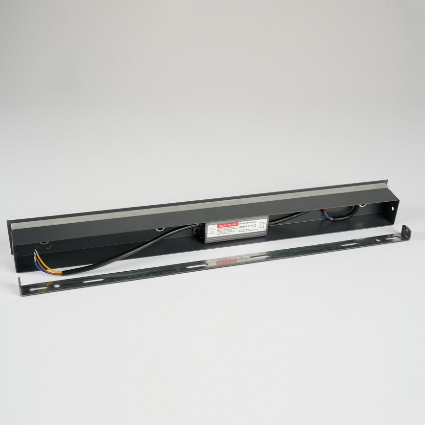 Brilagi - LED Venkovní nástěnné svítidlo LINEAR LED/12W/230V 4000K IP65 50 cm černá