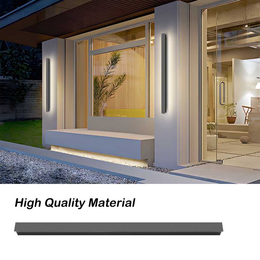 Brilagi - LED Venkovní nástěnné svítidlo LINEAR LED/22W/230V 3000K IP65 100 cm antracit