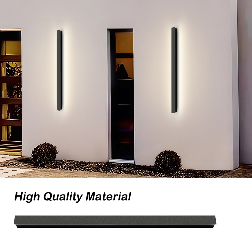 Brilagi - LED Venkovní nástěnné svítidlo LINEAR LED/22W/230V 4000K IP65 100 cm černá