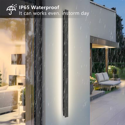 Brilagi - LED Venkovní nástěnné svítidlo LINEAR LED/32W/230V 3000K IP65 140 cm černá CRI 90