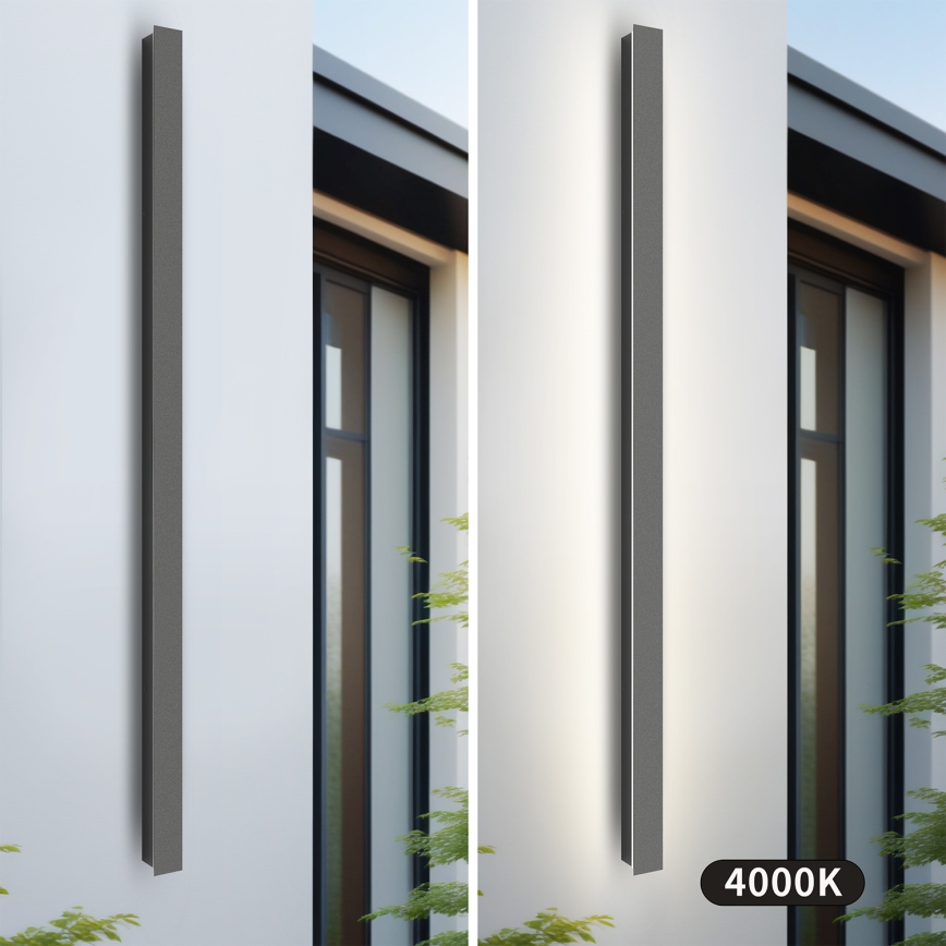 Brilagi - LED Venkovní nástěnné svítidlo LINEAR LED/32W/230V 4000K IP65 140 cm antracit CRI 90