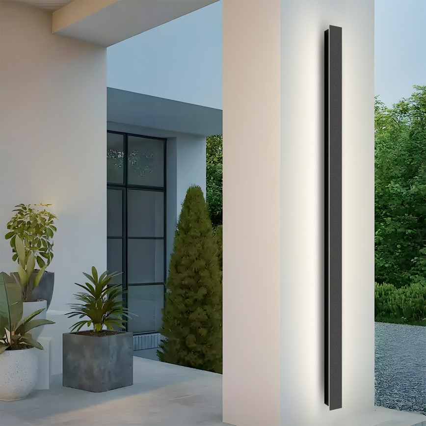 Brilagi - LED Venkovní nástěnné svítidlo LINEAR LED/32W/230V 4000K IP65 140 cm černá CRI 90
