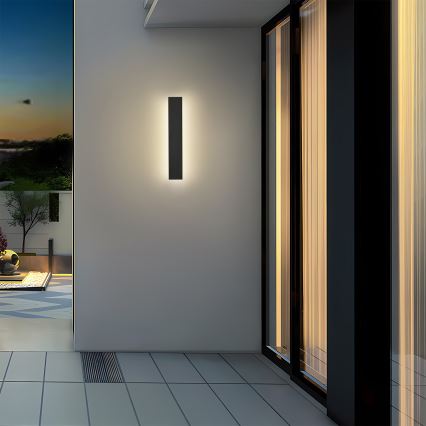 Brilagi - LED Venkovní nástěnné svítidlo LINEAR LED/8W/230V 3000K IP65 30 cm černá CRI 90