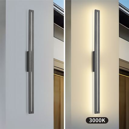 Brilagi - LED Venkovní nástěnné svítidlo LINEO LED/24W/230V 3000K IP65 100 cm antracit