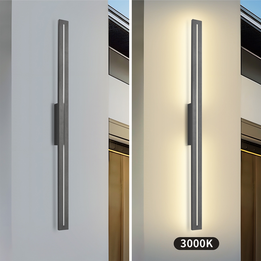 Brilagi - LED Venkovní nástěnné svítidlo LINEO LED/24W/230V 3000K IP65 100 cm antracit