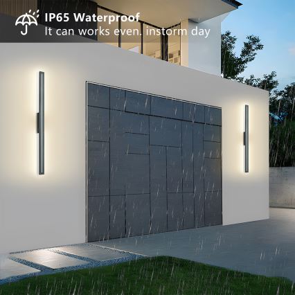 Brilagi - LED Venkovní nástěnné svítidlo LINEO LED/24W/230V 3000K IP65 100 cm antracit