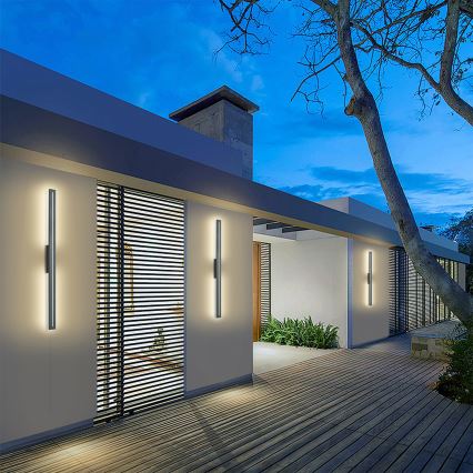 Brilagi - LED Venkovní nástěnné svítidlo LINEO LED/24W/230V 3000K IP65 100 cm antracit