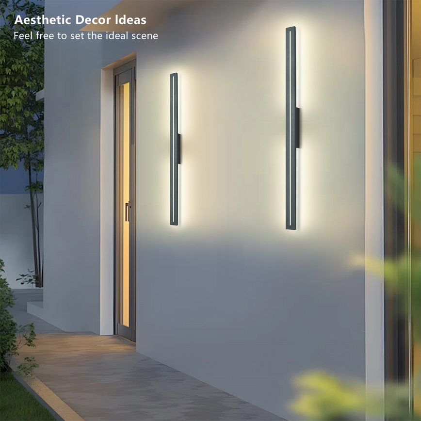 Brilagi - LED Venkovní nástěnné svítidlo LINEO LED/24W/230V 3000K IP65 100 cm antracit