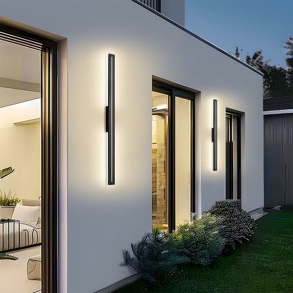 Brilagi - LED Venkovní nástěnné svítidlo LINEO LED/24W/230V 3000K IP65 100 cm černá