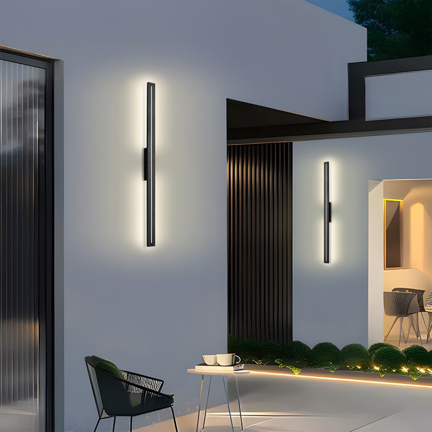 Brilagi - LED Venkovní nástěnné svítidlo LINEO LED/24W/230V 3000K IP65 100 cm černá