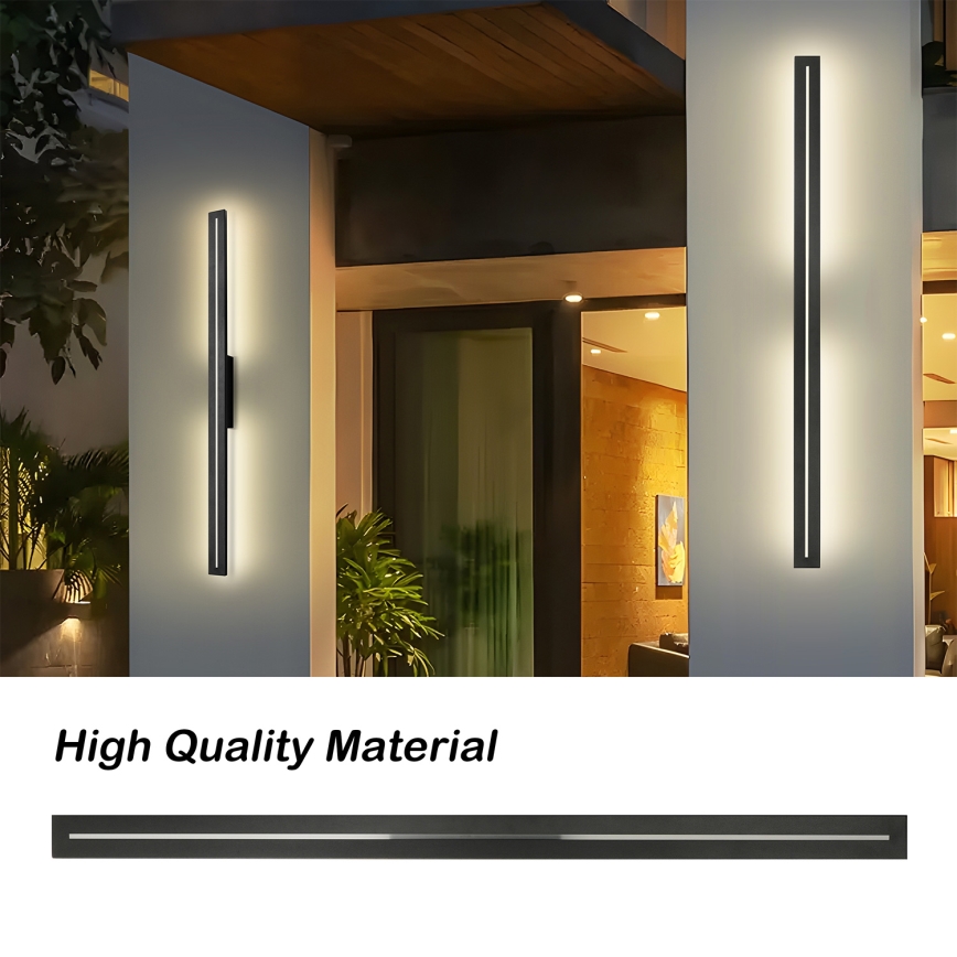 Brilagi - LED Venkovní nástěnné svítidlo LINEO LED/24W/230V 3000K IP65 100 cm černá