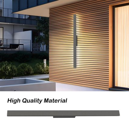 Brilagi - LED Venkovní nástěnné svítidlo LUNA LED/24W/230V 3000K IP65 100 cm antracit