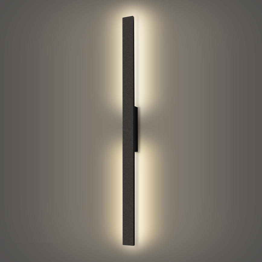Brilagi - LED Venkovní nástěnné svítidlo LUNA LED/24W/230V 4000K IP65 100 cm černá