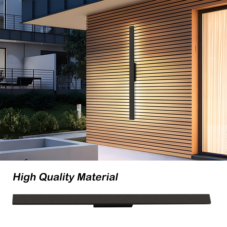 Brilagi - LED Venkovní nástěnné svítidlo LUNA LED/24W/230V 4000K IP65 100 cm černá
