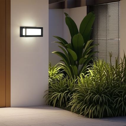 Brilagi - LED Venkovní nástěnné svítidlo PARKER LED/12W/230V černá IP44