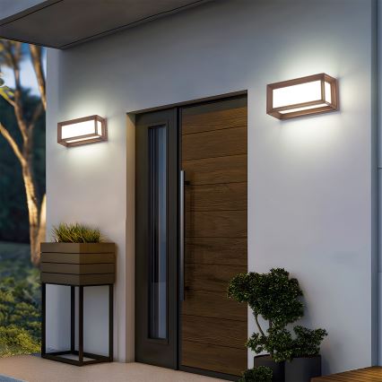 Brilagi - LED Venkovní nástěnné svítidlo PARKER LED/12W/230V hnědá IP44