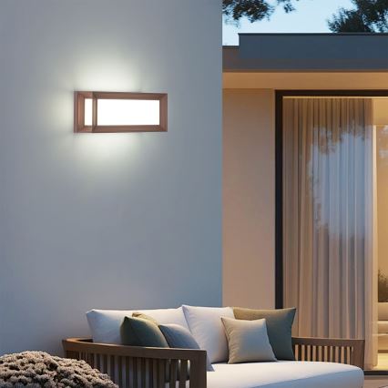 Brilagi - LED Venkovní nástěnné svítidlo PARKER LED/12W/230V hnědá IP44