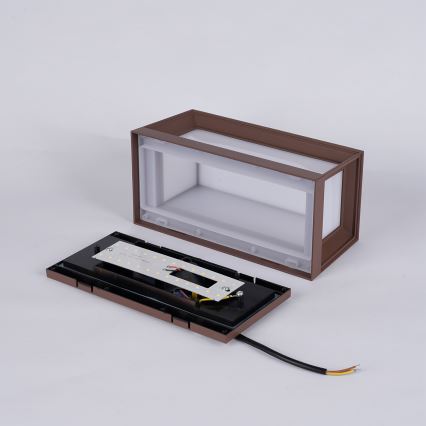 Brilagi - LED Venkovní nástěnné svítidlo PARKER LED/12W/230V hnědá IP44