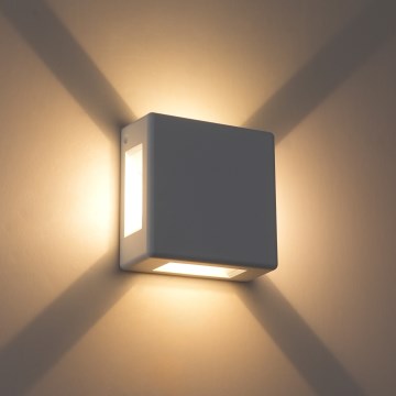 Brilagi - LED Venkovní nástěnné svítidlo QUADRAY LED/6W/230V bílá IP54