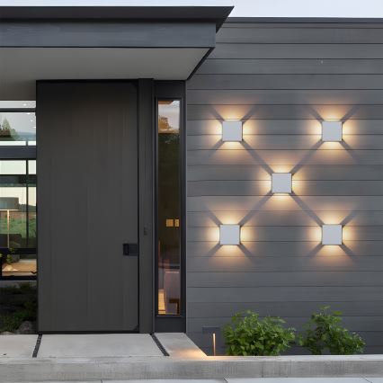 Brilagi - LED Venkovní nástěnné svítidlo QUADRAY LED/6W/230V bílá IP54