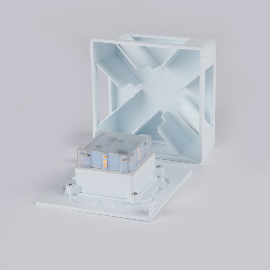 Brilagi - LED Venkovní nástěnné svítidlo QUADRAY LED/6W/230V bílá IP54