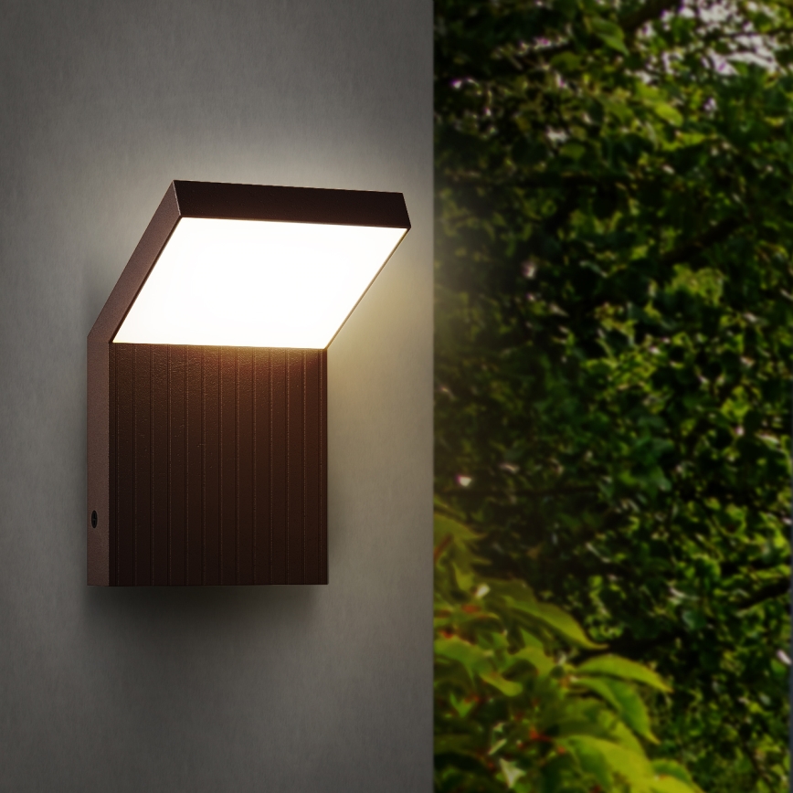 Brilagi - LED Venkovní nástěnné svítidlo RIANO LED/8W/230V hnědá IP65
