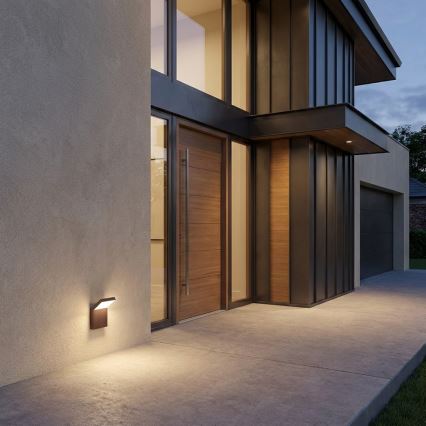 Brilagi - LED Venkovní nástěnné svítidlo RIANO LED/8W/230V hnědá IP65