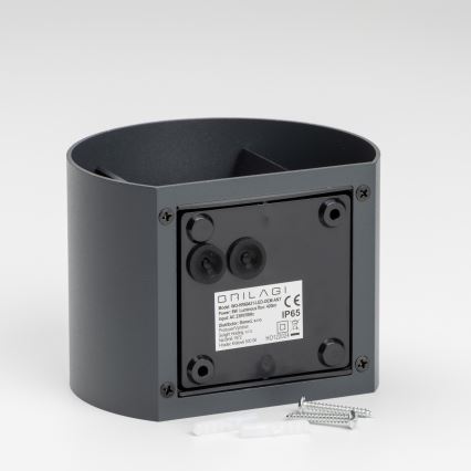 Brilagi - LED Venkovní nástěnné svítidlo RONDO LED/6W/230V antracit IP54