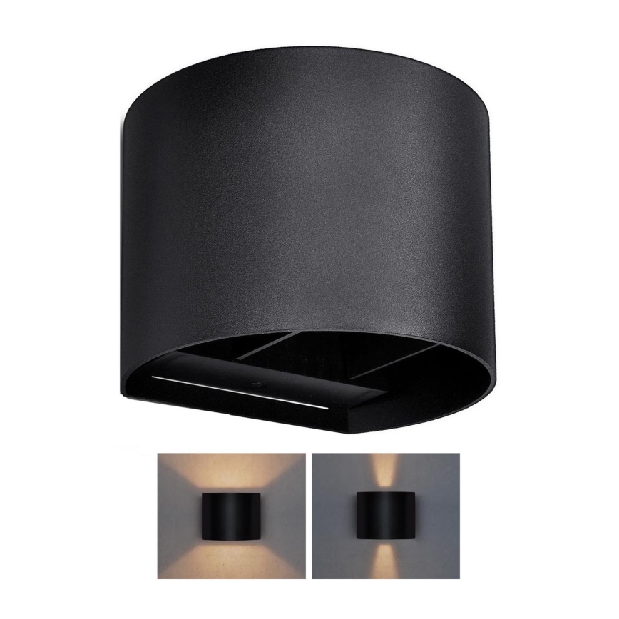 Brilagi - LED Venkovní nástěnné svítidlo RONDO LED/6W/230V černá IP54