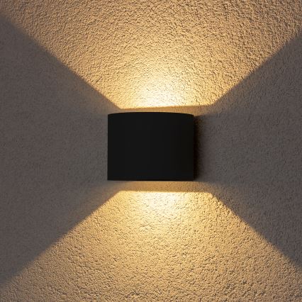 Brilagi - LED Venkovní nástěnné svítidlo RONDO LED/6W/230V černá IP54