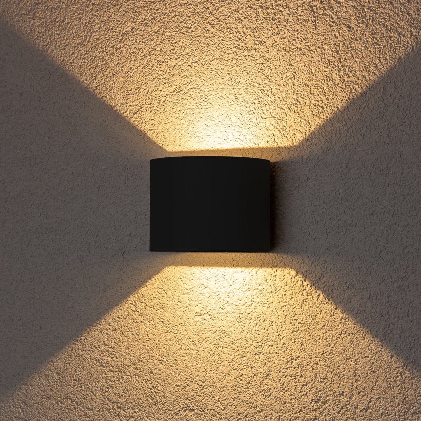 Brilagi - LED Venkovní nástěnné svítidlo RONDO LED/6W/230V černá IP54