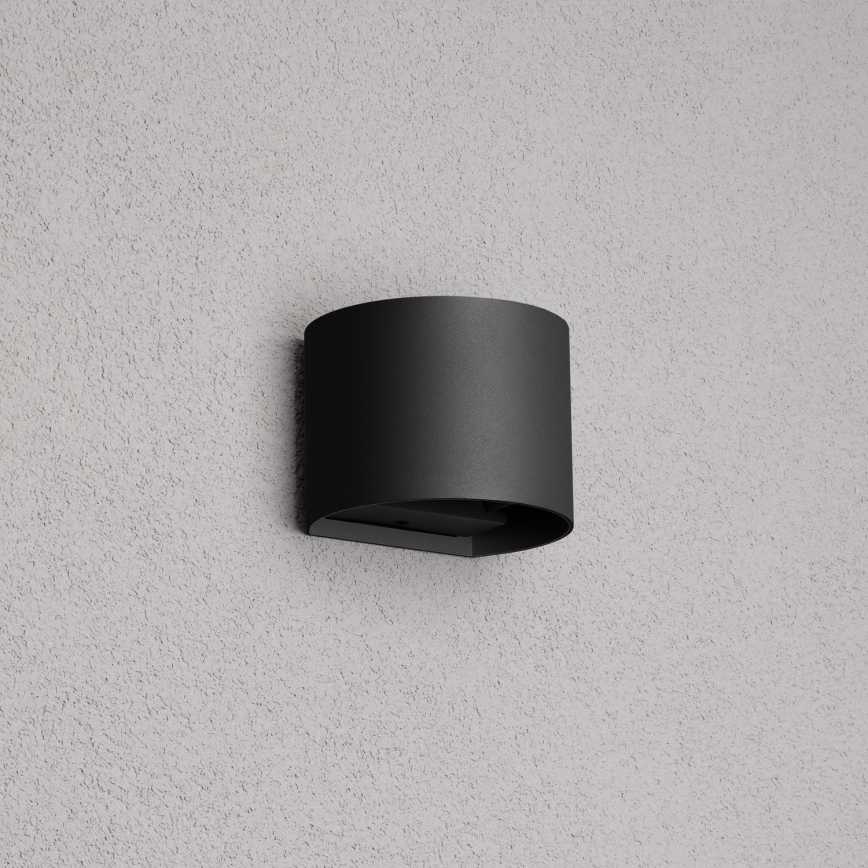 Brilagi - LED Venkovní nástěnné svítidlo RONDO LED/6W/230V černá IP54