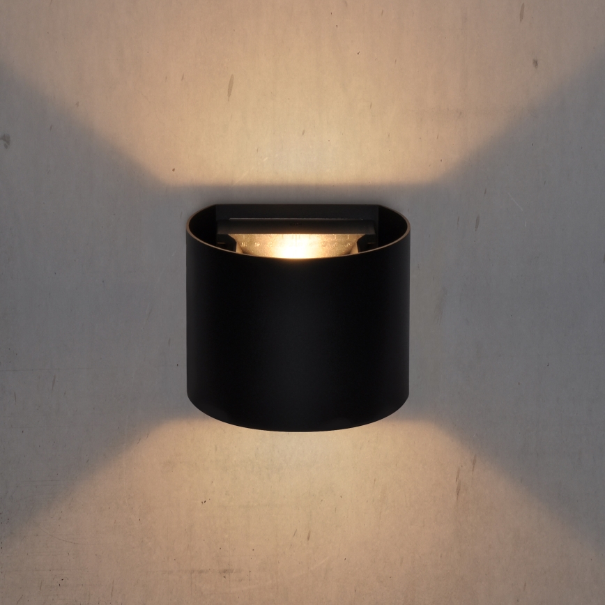 Brilagi - LED Venkovní nástěnné svítidlo RONDO LED/6W/230V černá IP54