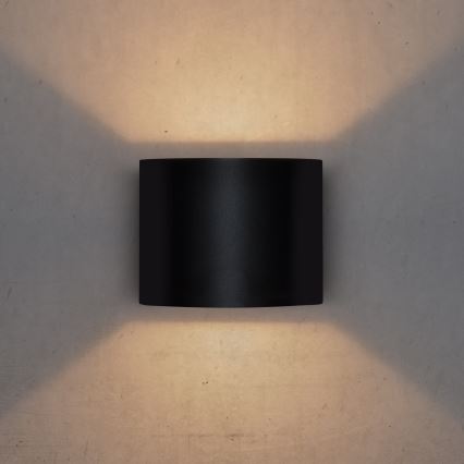 Brilagi - LED Venkovní nástěnné svítidlo RONDO LED/6W/230V černá IP54