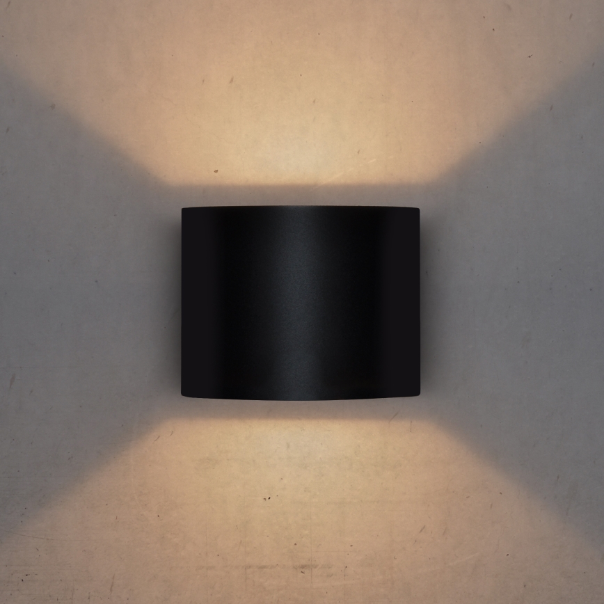 Brilagi - LED Venkovní nástěnné svítidlo RONDO LED/6W/230V černá IP54