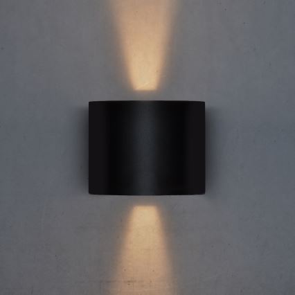Brilagi - LED Venkovní nástěnné svítidlo RONDO LED/6W/230V černá IP54