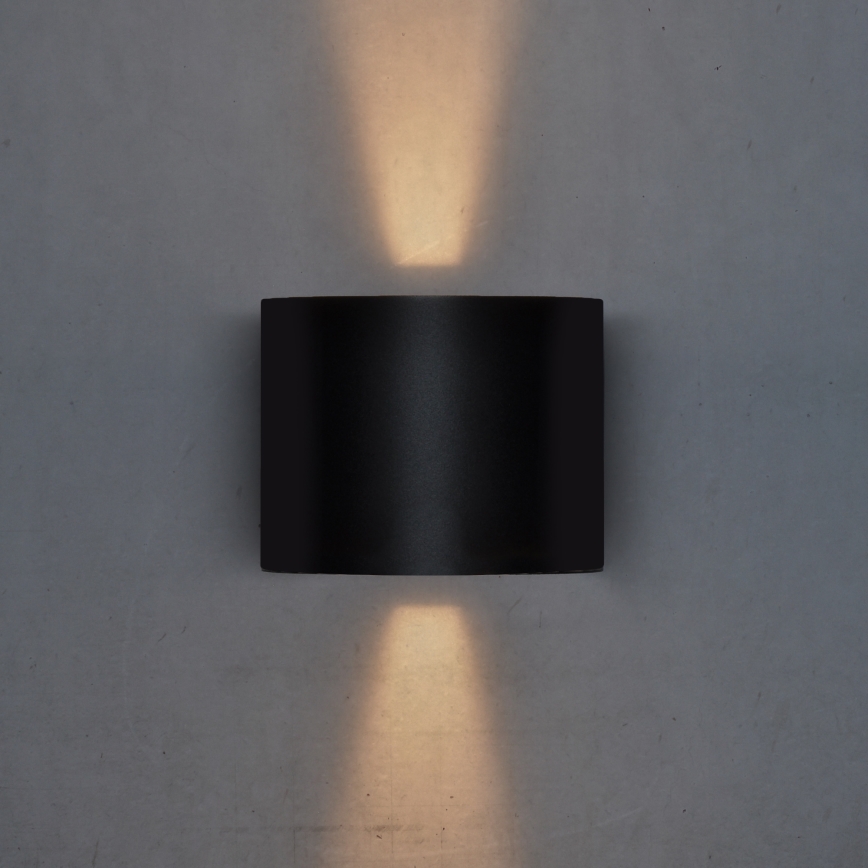 Brilagi - LED Venkovní nástěnné svítidlo RONDO LED/6W/230V černá IP54