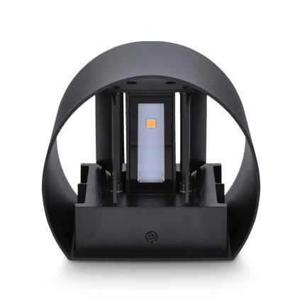 Brilagi - LED Venkovní nástěnné svítidlo RONDO LED/6W/230V černá IP54
