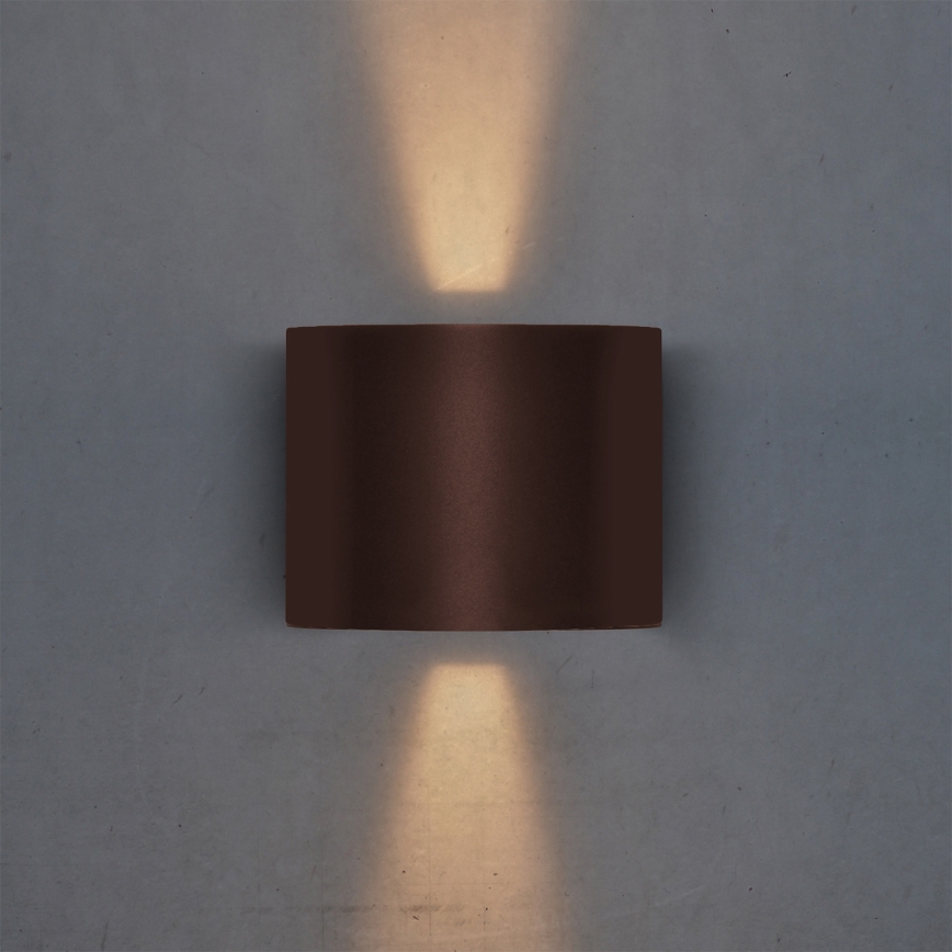 Brilagi - LED Venkovní nástěnné svítidlo RONDO LED/6W/230V hnědá IP54