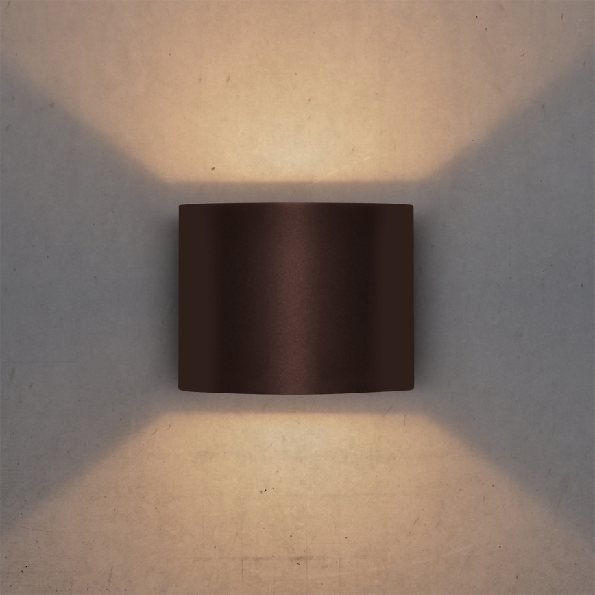 Brilagi - LED Venkovní nástěnné svítidlo RONDO LED/6W/230V hnědá IP54