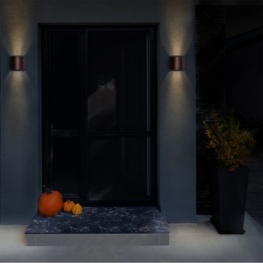 Brilagi - LED Venkovní nástěnné svítidlo RONDO LED/6W/230V hnědá IP54