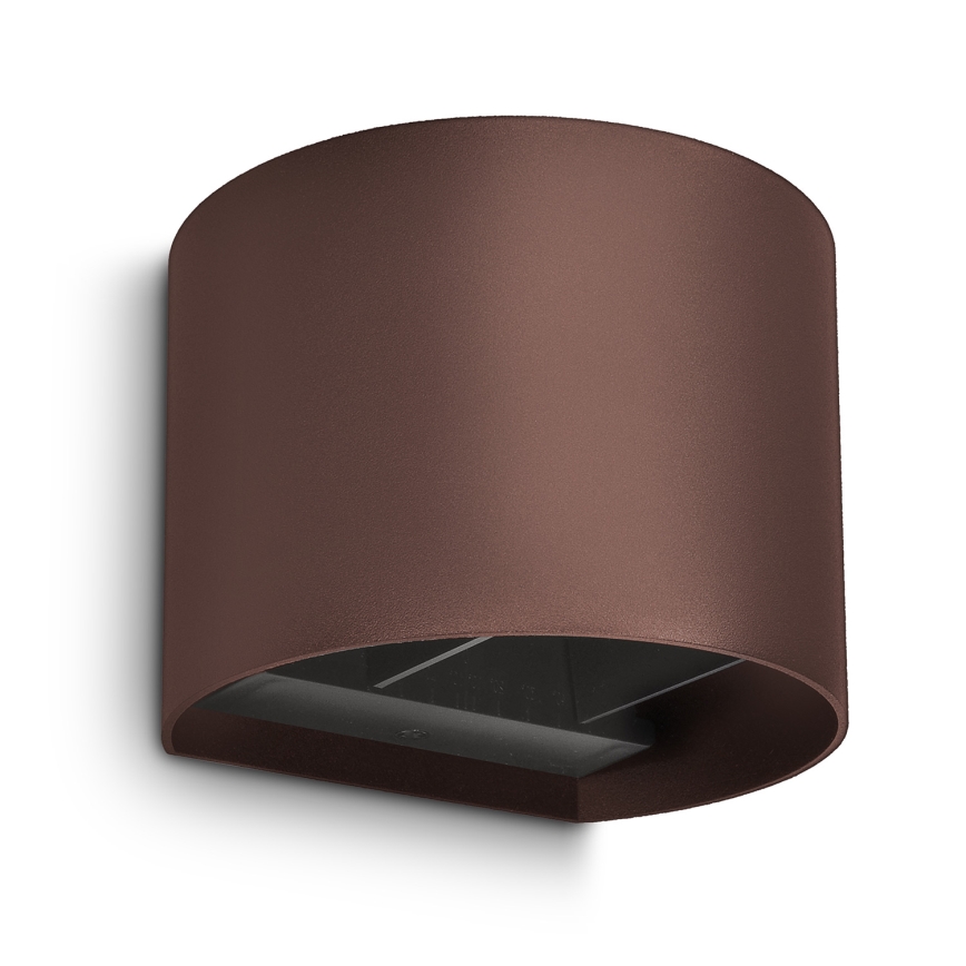 Brilagi - LED Venkovní nástěnné svítidlo RONDO LED/6W/230V hnědá IP54