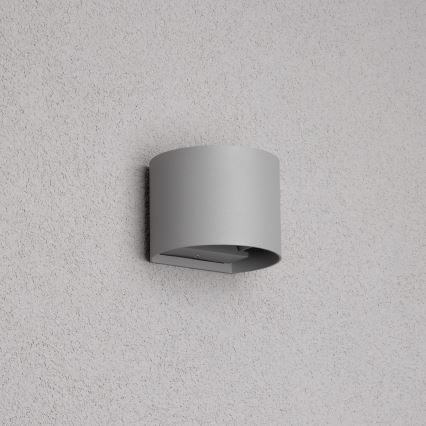 Brilagi - LED Venkovní nástěnné svítidlo RONDO LED/6W/230V šedá IP54