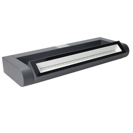 Brilagi - LED Venkovní nástěnné svítidlo SALERNO LED/12W/230V 35,5 cm antracit IP65