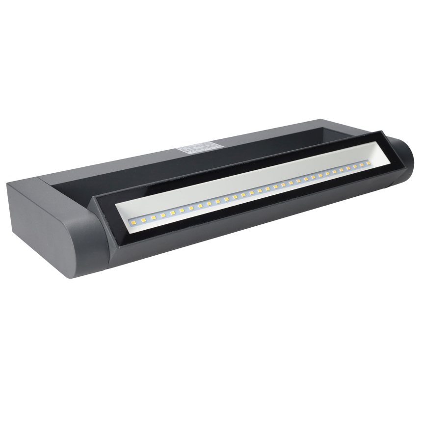 Brilagi - LED Venkovní nástěnné svítidlo SALERNO LED/12W/230V 35,5 cm antracit IP65